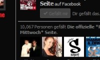 Facebook-Fans klein